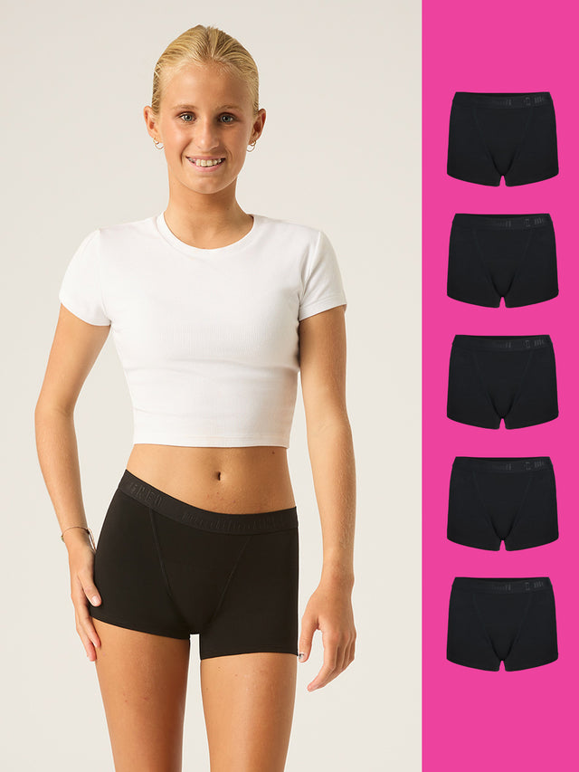 Hipster-Boyshorts für Teenager im 5er-Pack