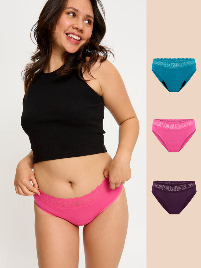 Sensual Hi Waist Bikini 3er-Pack Gemstone Multi